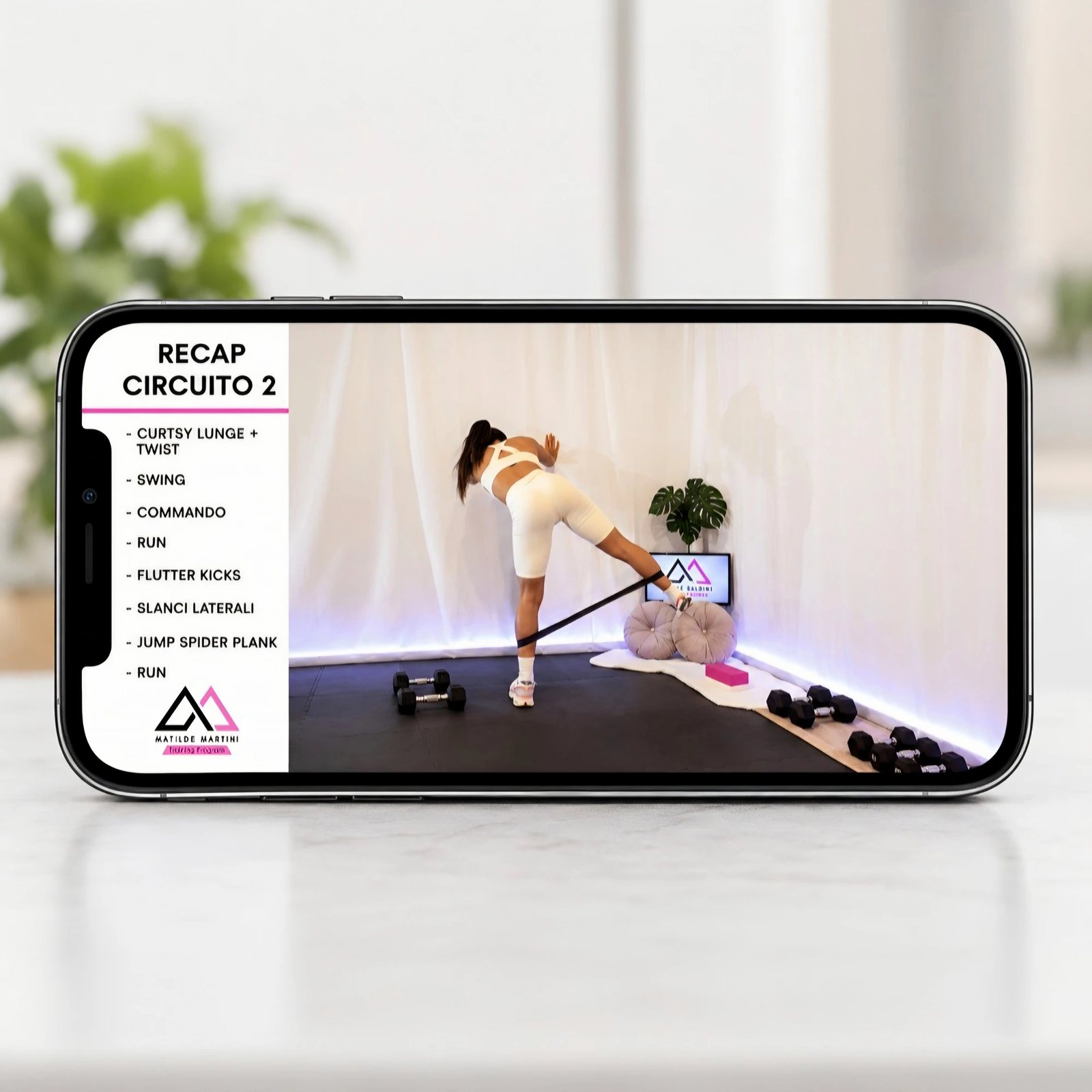 Allenamento con manubri a casa